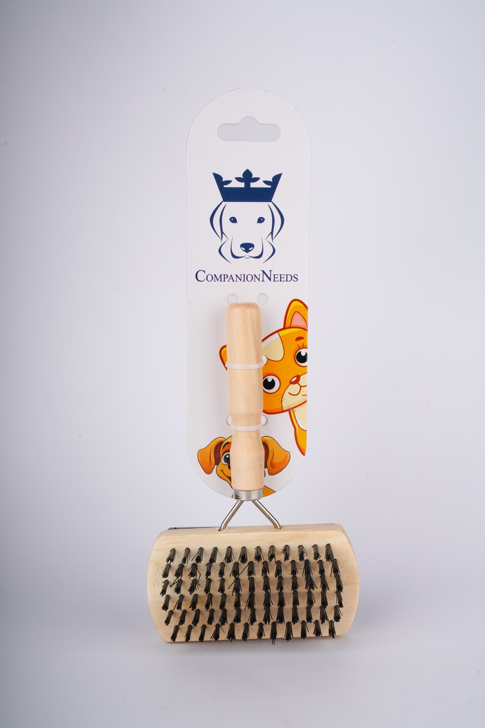 Companion Needs Wooden Pin Rectangle Grooming Brush