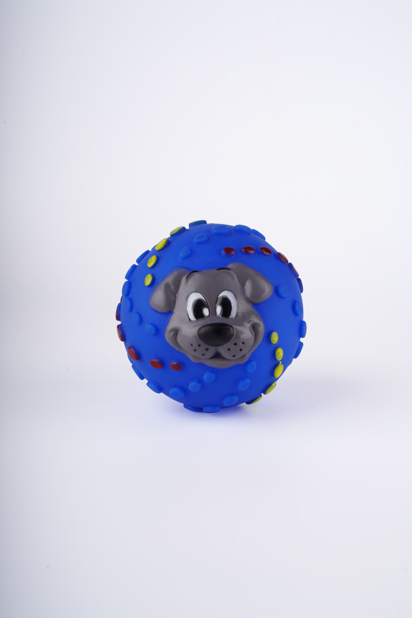 Companion Needs Vinyl Ball Face Dog Toy