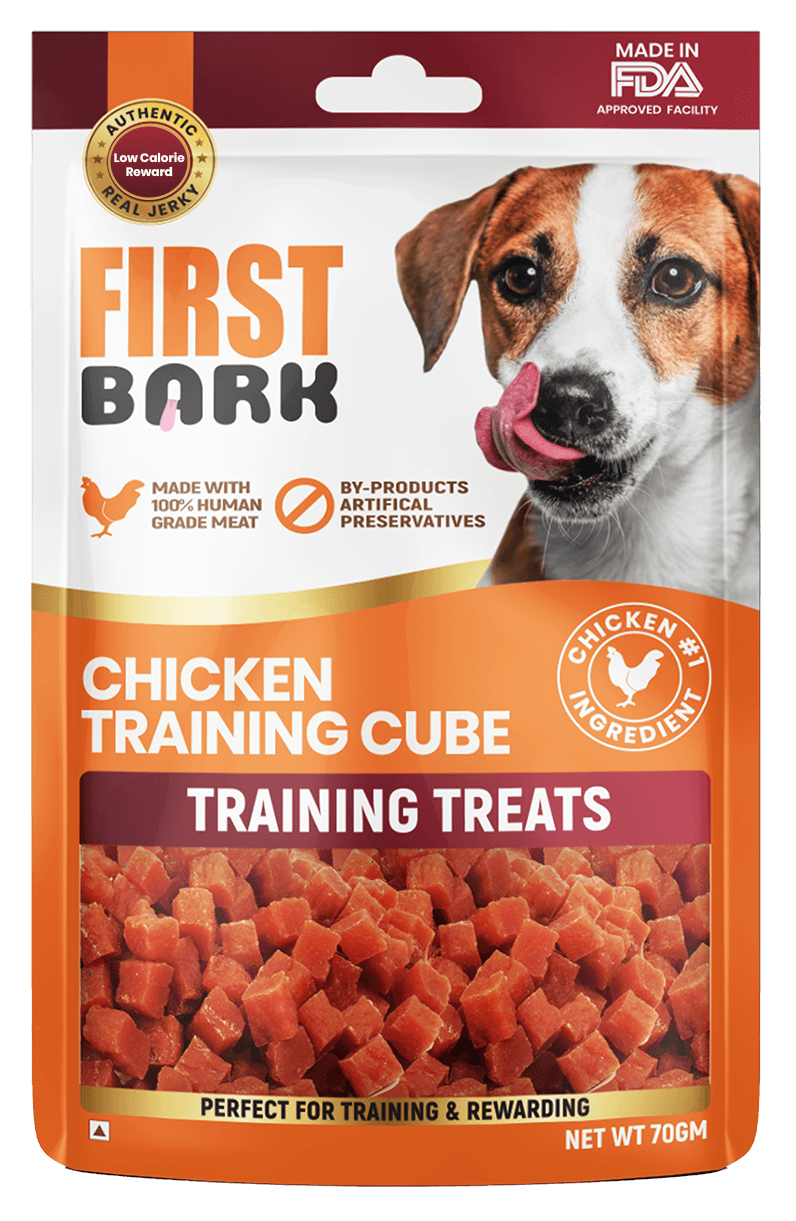 First Bark Chicken Training Cube Dog Treats
