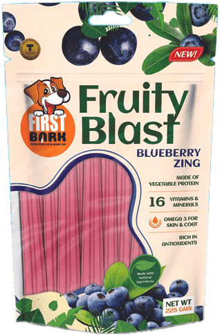 First Bark Fruity Blast Blueberry Zing Dog Treats