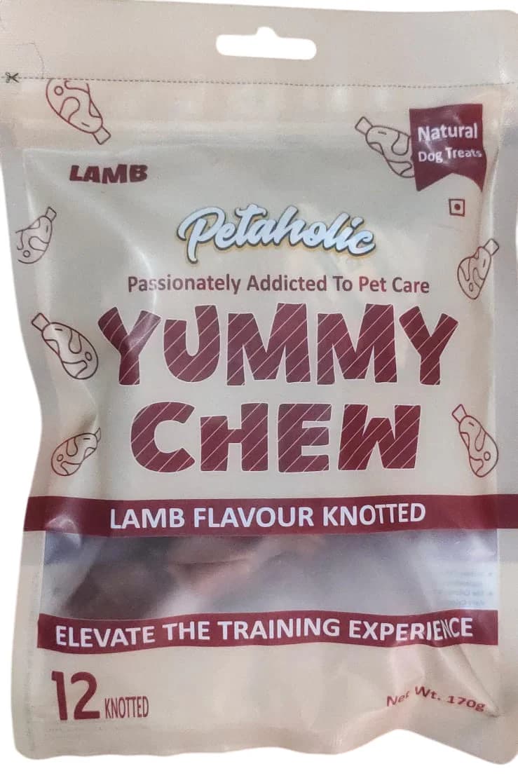 Petaholics Knotted Lamb Chew Treats