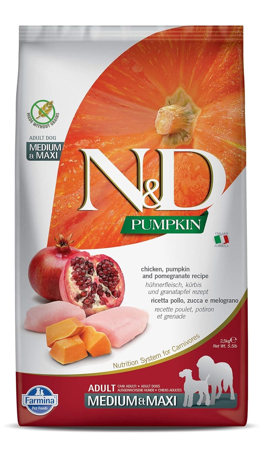 Farmina Nd Pumpkin Chicken And Pomegranate Adult Dog Food