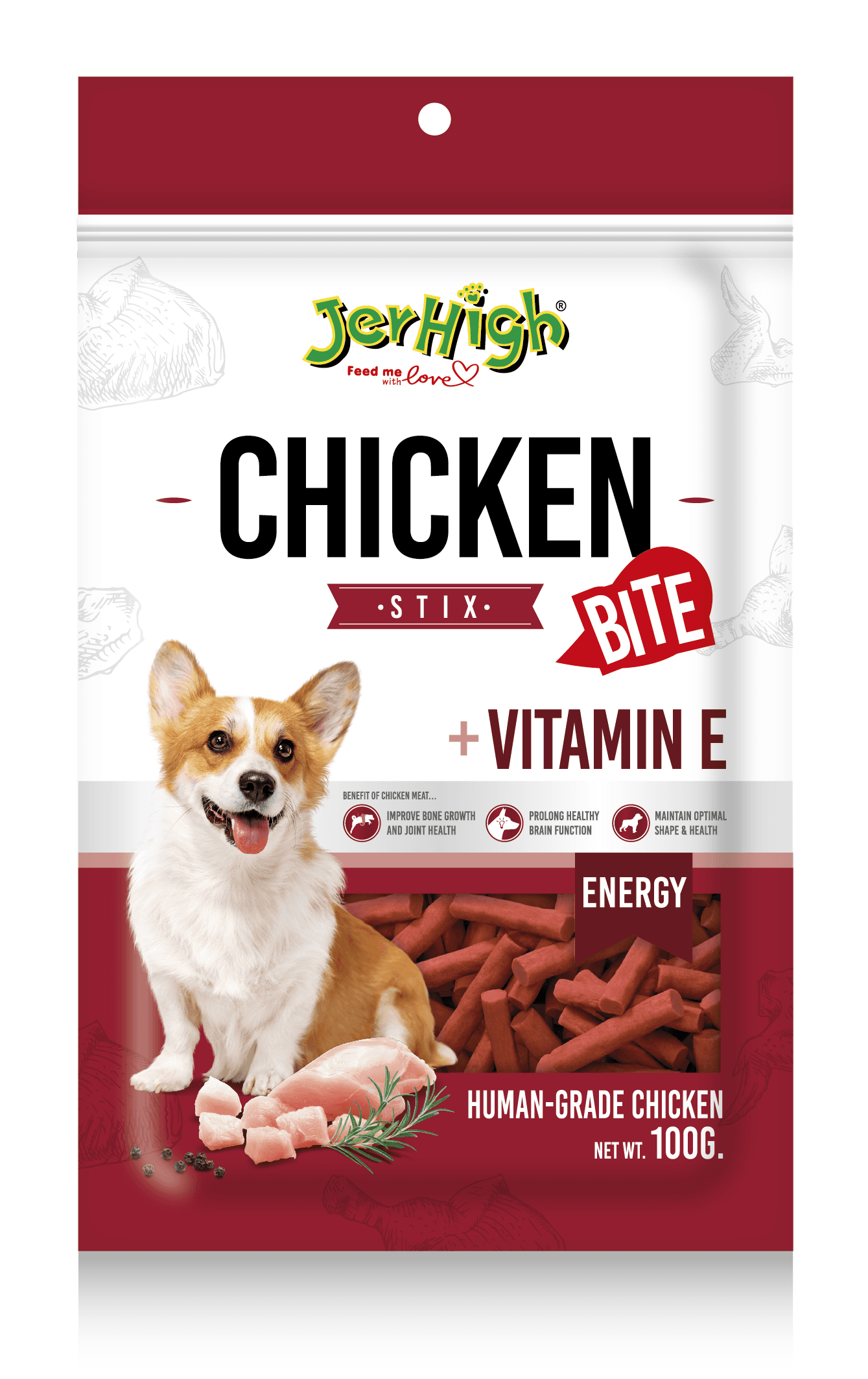 Jerhigh Chicken Stix Vitamin Dog Treats