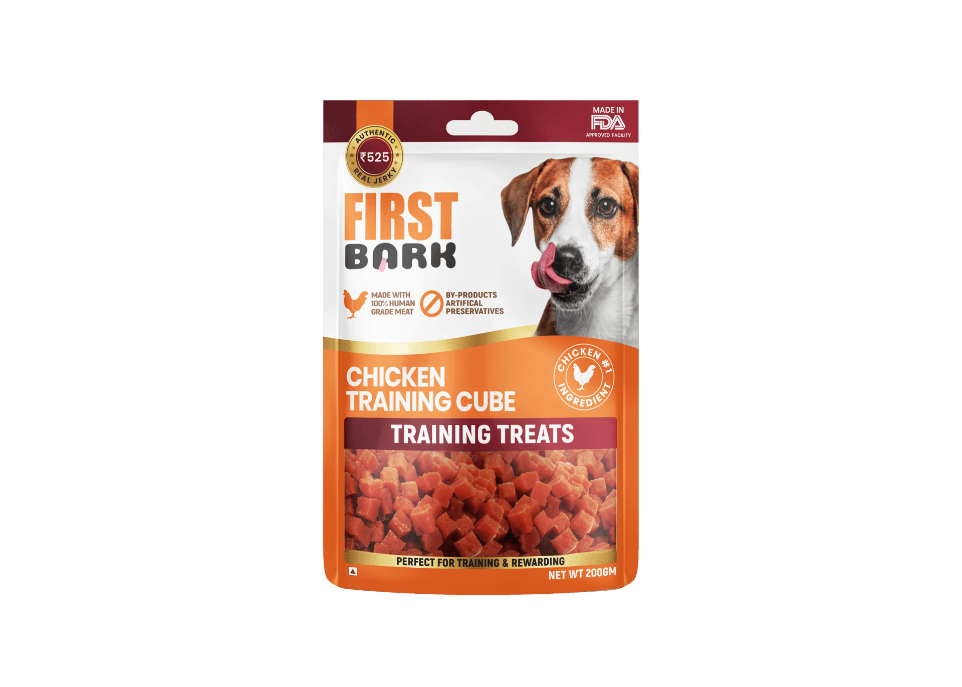 First Bark Chicken Training Cube Dog Treats V2