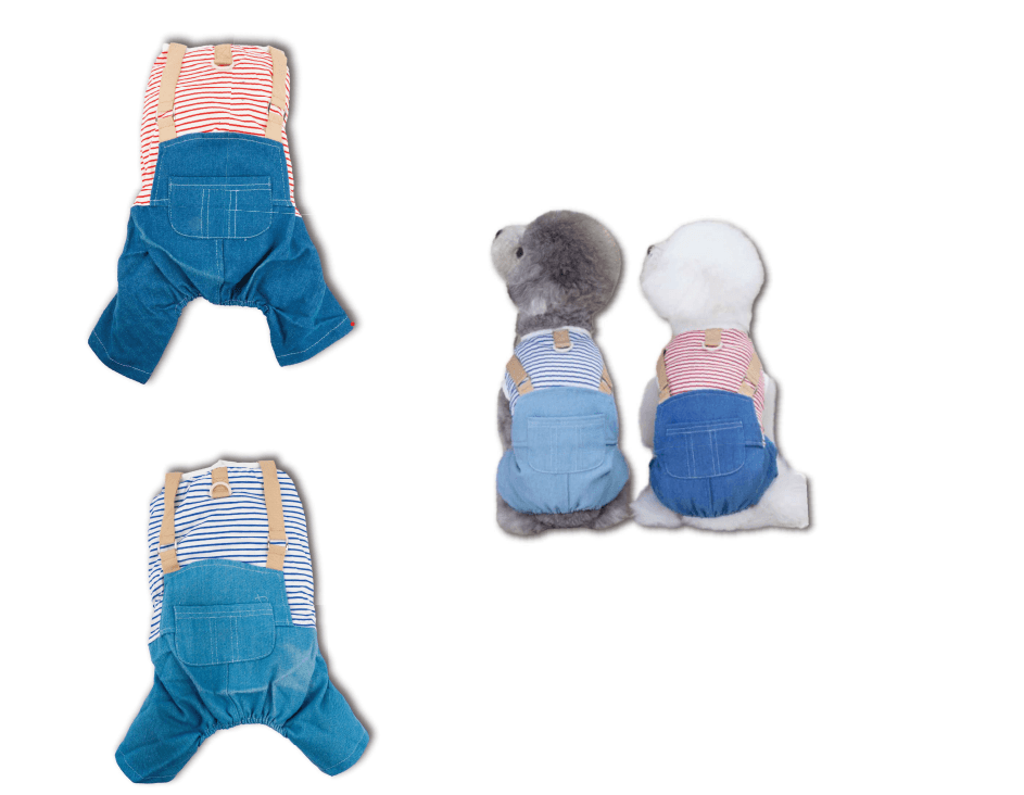 Companion Needs Toy Denim Jumpsuit Pet Clothing