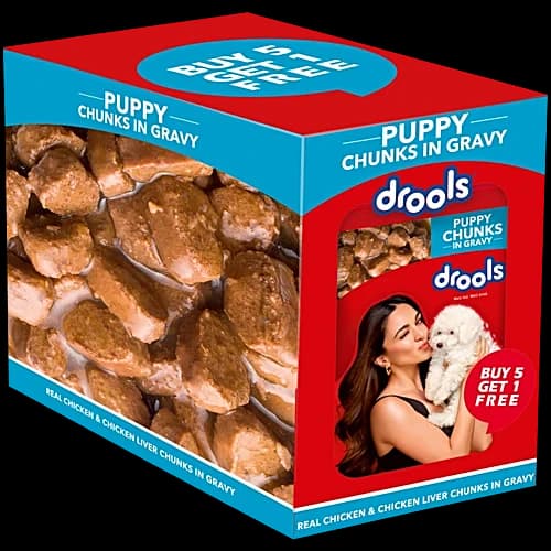 Drools Puppy Chunks Chicken Liver Gravy Wet Food