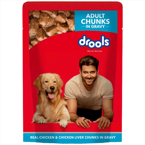 Drools Adult Chunks Chicken Liver Gravy Wet Food