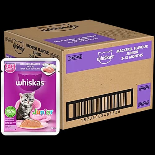 Whiskas Junior Mackerel Kitten Cat Wet Food
