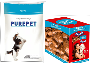 Purepet Drools Young Dog Food And Chicken Liver Gravy Combo
