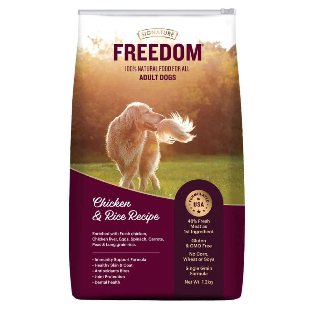 Signature Freedom Adult Chicken Rice Dog Dry Food