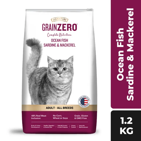Signature Ocean Fish Sardine Mackerel Adult Cat Dry Food