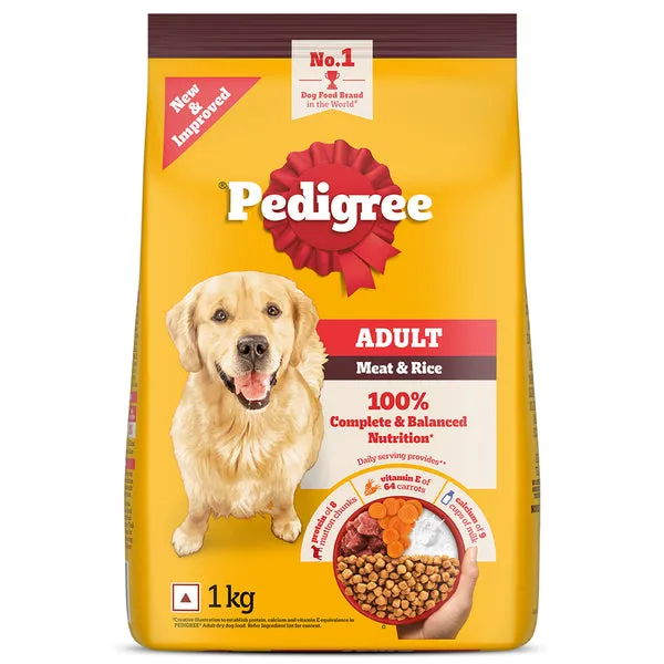 Pedigree Adult Meat Rice Dry Food