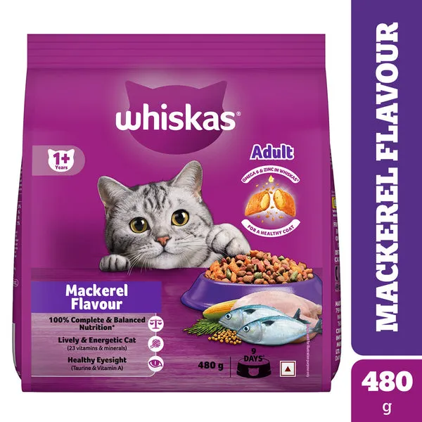 Whiskas Adult Mackerel Dry Food