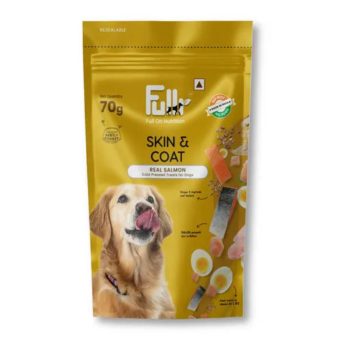 Fullr Skin Coat Cold Pressed Dog Treats