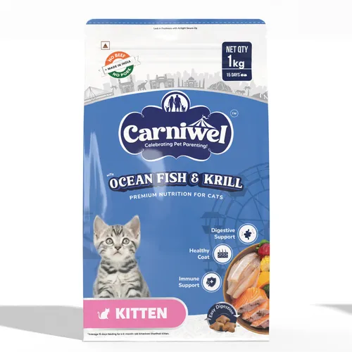 Carniwel Ocean Fish Krill Kitten Cat Dry Food