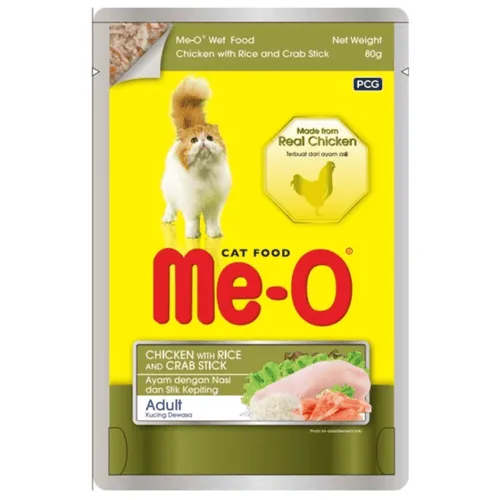 Me O Chicken Rice Crab Stick Adult Cat Dog Treats