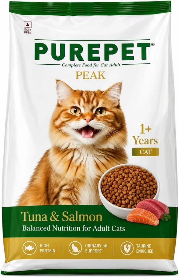 Purepet Peak Adult Cat Dry Food Tuna & Salmon
